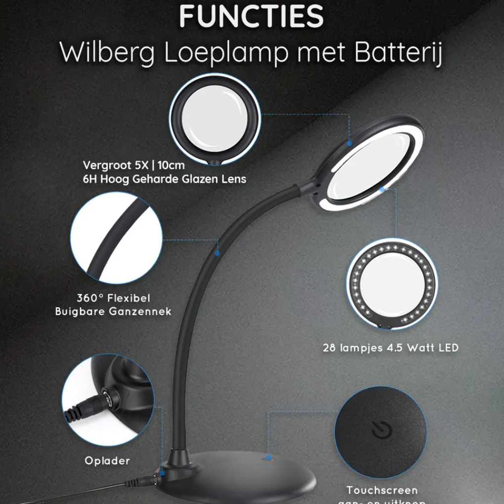 Loeplamp met LED Verlichting Oplaadbaar Best