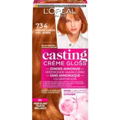 Casting L'Oréal Paris Crème Gloss 734 Honing Amber Verzorgende Haarkleuring Sale