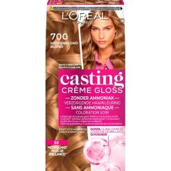 Casting L'Oréal Paris Crème Gloss 700 Middenblond Verzorgende Haarkleuring New