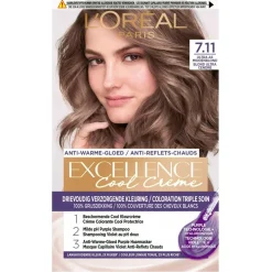 Excellence L'Oréal Paris Cool Crème 7.11 Ultra As Middenblond Permanente Haarkleuring Online