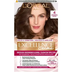 Excellence L'Oréal Paris Crème 4 Middenbruin Permanente Haarverf