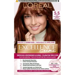 Excellence L'Oréal Paris Crème 5.5 Licht Mahonie Bruin Permanente Haarverf Hot