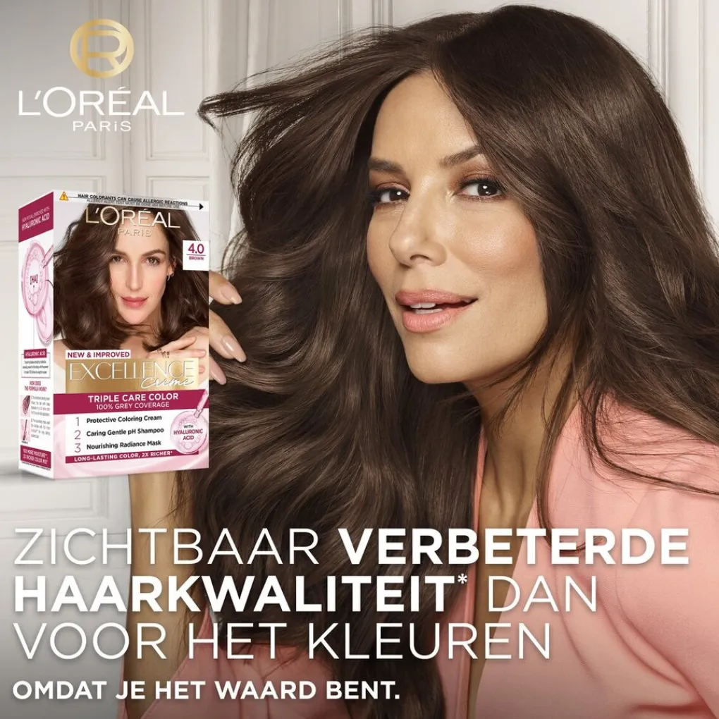 Excellence L'Oréal Paris Crème 7 Middenblond Permanente Haarverf