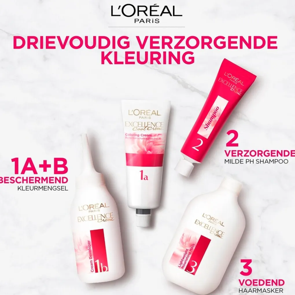 Excellence L'Oréal Paris Crème 9 Zeer Lichtblond Permanente Haarverf Sale