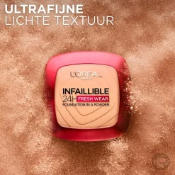 L'Oreal L'Oréal Paris Infaillible 24H Fresh Wear 245 Golden Honey Foundation in a Powder Best