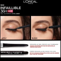 L'Oreal L'Oréal Paris Infaillible 36H Grip Gel Automatic Intense Black Eyeliner Discount