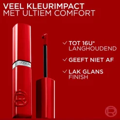 L'Oreal L'Oréal Paris Infaillible Laque Resistance 415 Red Bisou Lippenstift Outlet