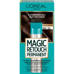 Magic Retouch L'Oréal Paris 3 Donkerbruin Permanente Haarkleuring New