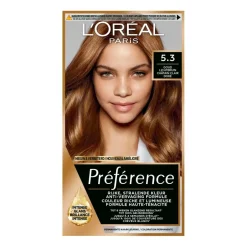 Preference L'Oréal Paris Préférence 5.3 Goud Lichtbruin Permanente Haarkleuring New
