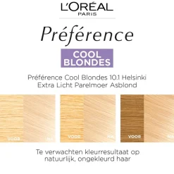 Preference L'Oréal Paris Préférence Cool Blondes 10.1 Extra Licht Asblond Permanente Haarkleuring Discount