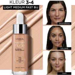 L'Oreal L'Oréal Paris True Match Nude 3-4 Light Medium Plumping Tinted Serum Sale