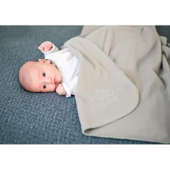Lorelli Fleece White Star 75x100cm Wiegdeken Best