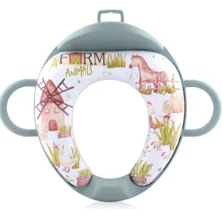 Lorelli Soft Training Seat Green Farm Toiletverkleiner met Rugleuning Clearance