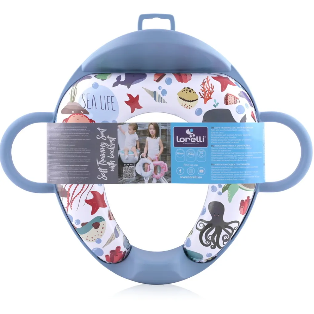 Lorelli Soft Training Seat Blue Sea Toiletverkleiner met Rugleuning Best