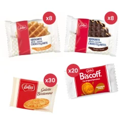 Lotus Krokante wafels, Bretons Botergaletje, gevuld speculooscrème Sale