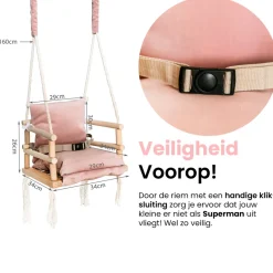 Lovegifts Luxe Houten 3 in 1 Meegroei Babyschommel en Kinderschommel Sale