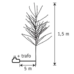 Luca Lighting Verlichte kerstboom MELLVER2860/001 Discount
