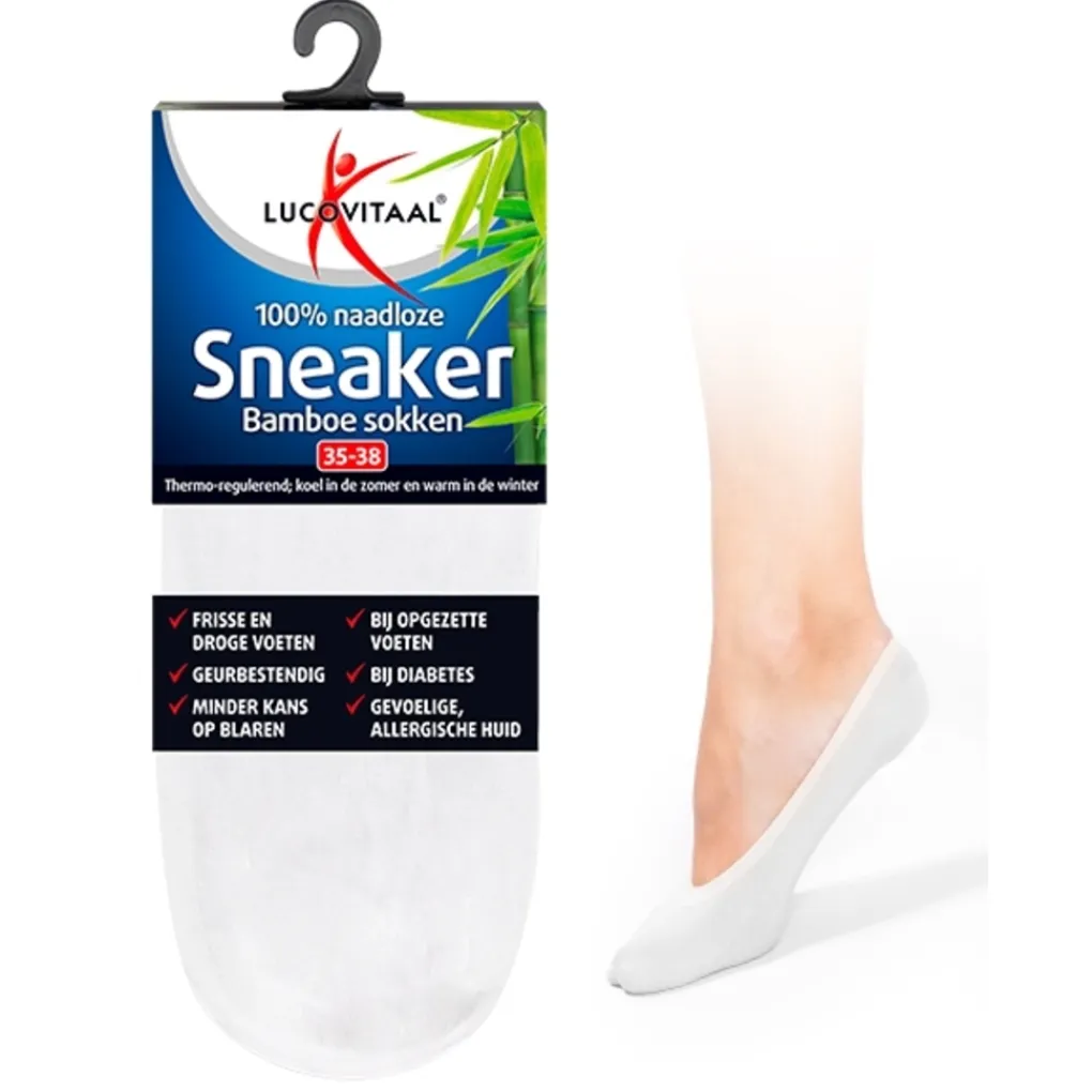 Lucovitaal Bamboe Sneakersok Sale