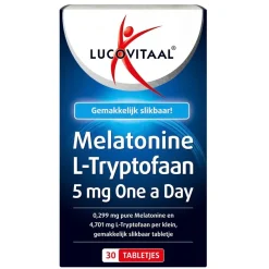Lucovitaal Melatonine L-Tryptofaan 5mg Tabletten Sale