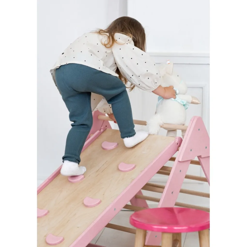 Luna Toys Houten Klimrek met Glijbaan Clearance