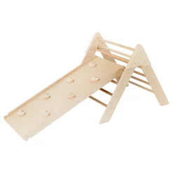 Luna Toys Naturel ECO Houten Klimrek met Glijbaan New