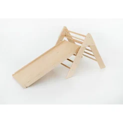 Luna Toys Naturel Houten Klimrek met Glijbaan Best