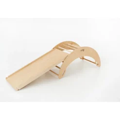 Luna Toys Naturel Houten Klimrek met Glijbaan Best