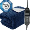 Luvego Elektrische Bovendeken Warmtedeken XL met Fleece/Sherpa Discount