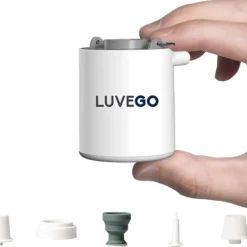 Luvego luchtbed pomp MINI PUMP - Oplaadbare luchtbedpomp - 400LM lantaarn - 3-in-1 Online
