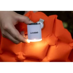 Luvego luchtbed pomp MINI PUMP - Oplaadbare luchtbedpomp - 400LM lantaarn - 3-in-1 Online