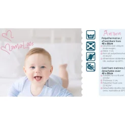 MamaLoes Aaron 40x80x7 cm Ovaal Wiegmatras Discount