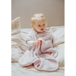 MamaLoes Beer Badstof Lila Kinder Badponcho Hot