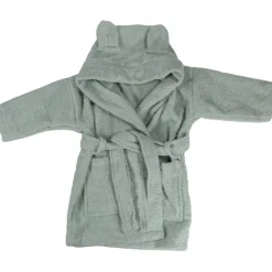 MamaLoes Beer Badstof Stone Green 1-2jr Kinder Badjas Best