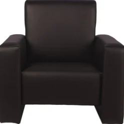 MamaLoes Jamie Zwart Leren Kinderfauteuil Discount