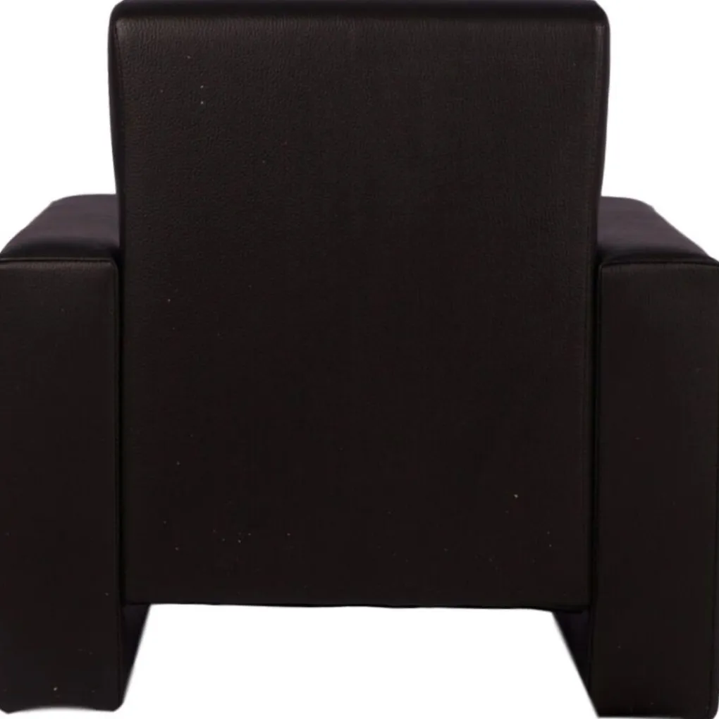 MamaLoes Jamie Zwart Leren Kinderfauteuil Discount