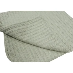 MamaLoes Sage Groen 100x150cm Knitted Ledikantdeken New