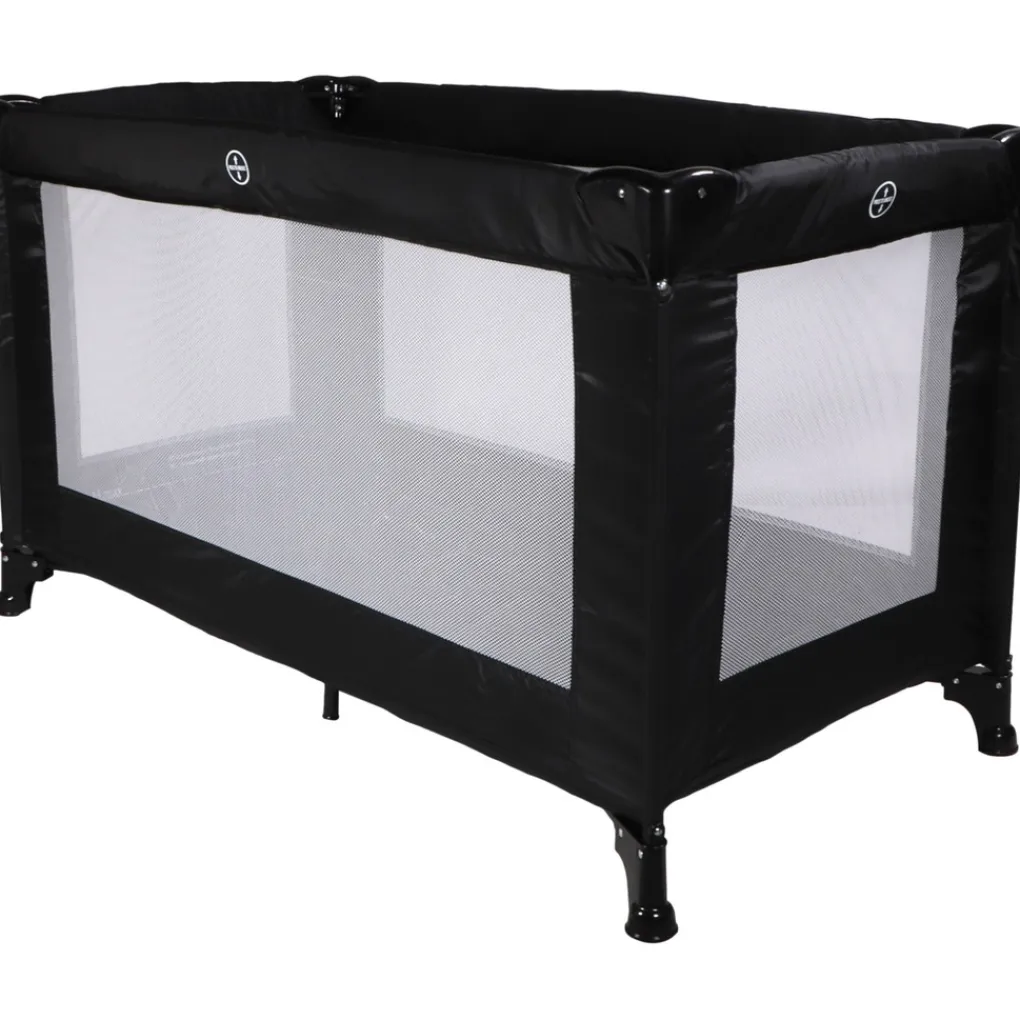MamaLoes Soof Zwart Campingbed Best