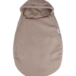 MamaLoes Teddy Boucle Nougat Autostoel Voetenzak New