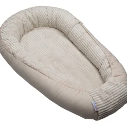 MamaLoes Velours Rib Beige Omkeerbaar Babynest Outlet