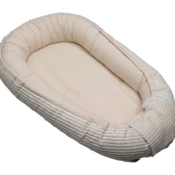 MamaLoes Velours Rib Beige Omkeerbaar Babynest Outlet