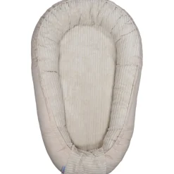 MamaLoes Velours Rib Beige Omkeerbaar Babynest Outlet