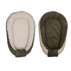 MamaLoes Velours Rib Groen Omkeerbaar Babynest Online