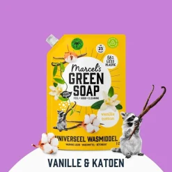 Marcel's Green Soap Vanille & Katoen Universeel Wasmiddel Navulling Hot