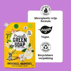 Marcel's Green Soap Vanille & Katoen Universeel Wasmiddel Navulling Hot