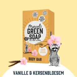 Marcel's Green Soap Vanilla & Cherry Blossom Shower Bar Hot