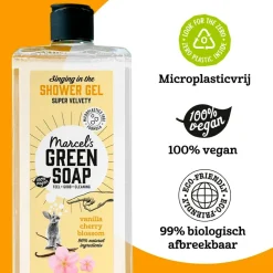 Marcel's Green Soap Marcel’s Green Soap Vanille & Cherry Blossom Shower Gel New