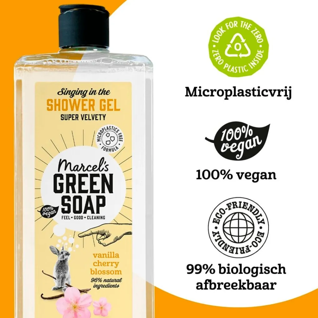 Marcel's Green Soap Marcel’s Green Soap Vanille & Cherry Blossom Shower Gel New