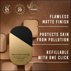 Max Factor Facefinity 008 Toffee Compact Foundation Outlet