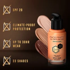 Max Factor Facefinity All Day Flawless C85 Caramel Foundation Clearance
