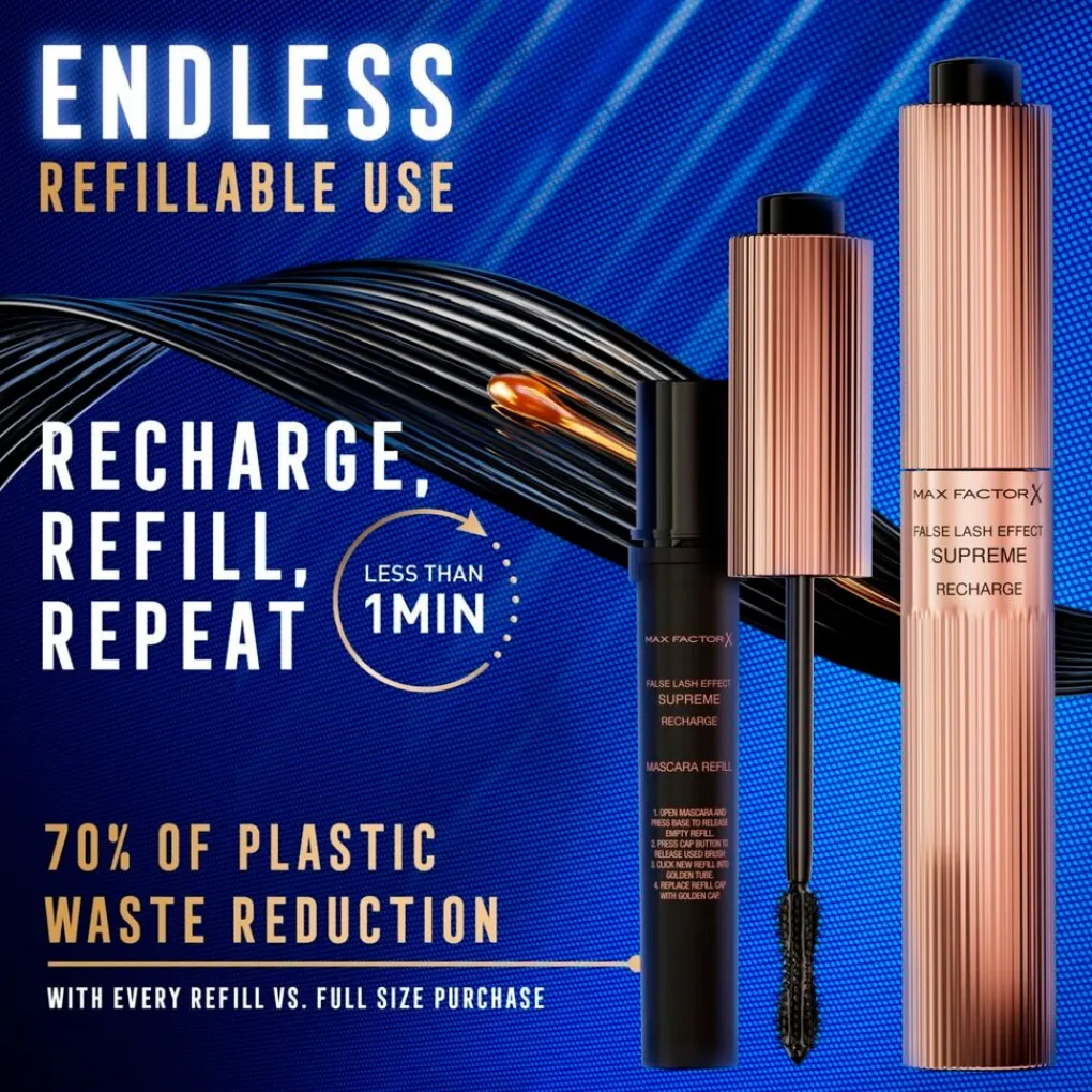 Max Factor False Lash Effect Supreme Recharge 1 Black Mascara Navulling Clearance